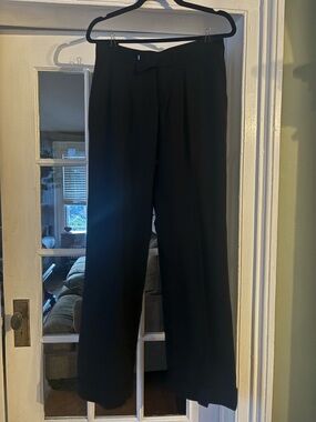 Catherine Malandrino Black Wide-Leg Dress Trousers